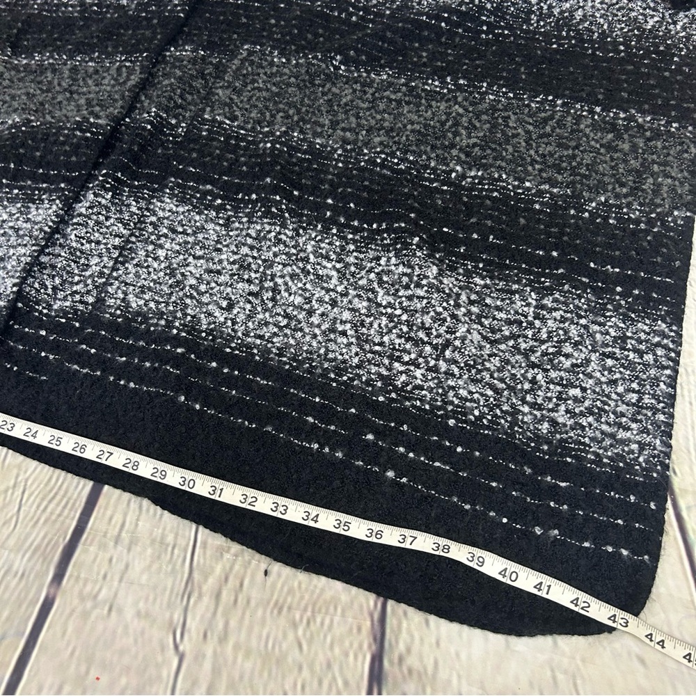 Woolrich black and gray sweater shawl cape wrap one size - Picture 7 of 9